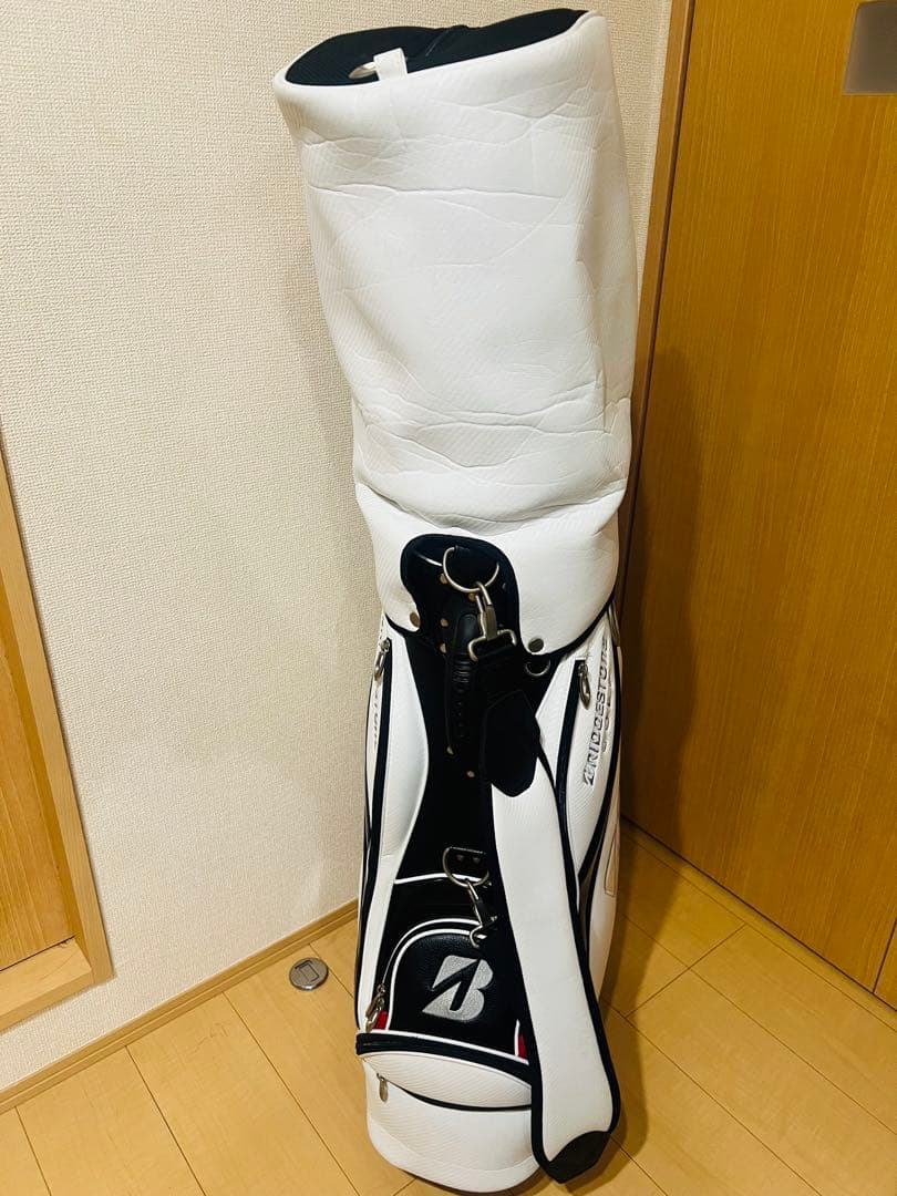 ブリヂストン キャディバッグ ホワイト/ブラック/レッド
