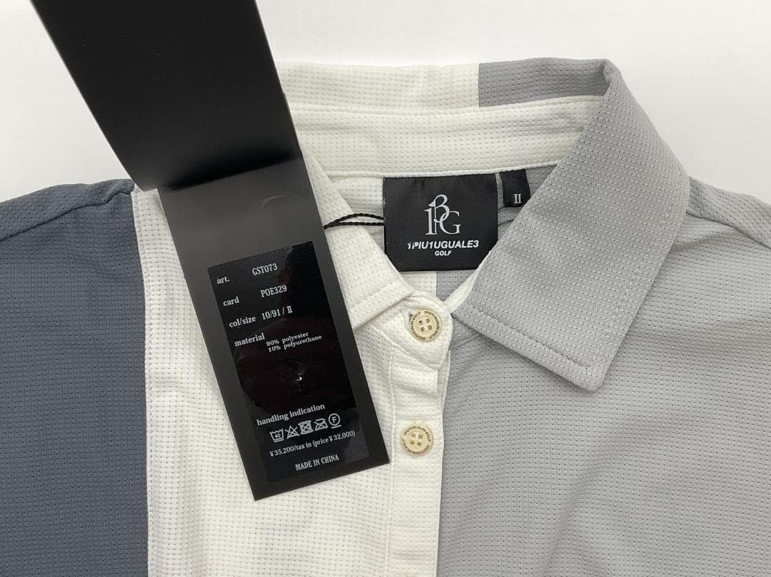 サイズM【未使用】1piu1uguale3 GOLF ノースリーブポロシャツ