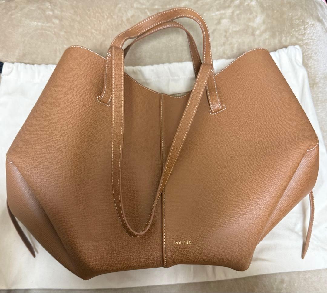 POLENE Cyme キャメル　ショルダーバッグ