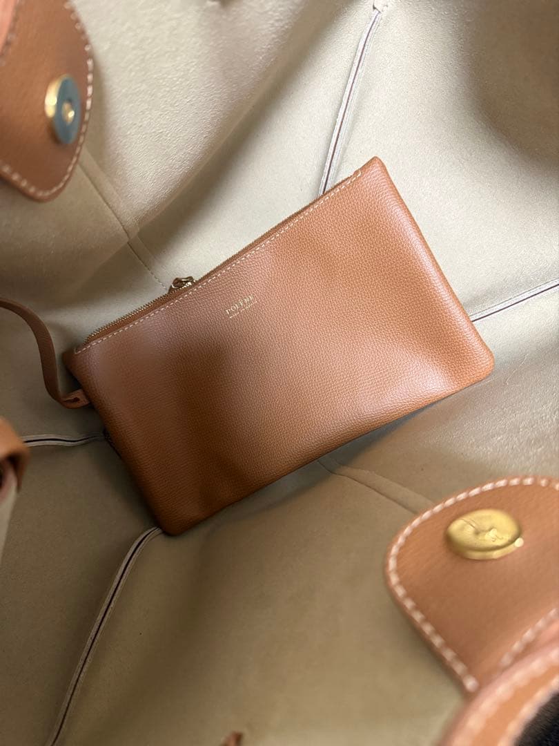 POLENE Cyme キャメル　ショルダーバッグ