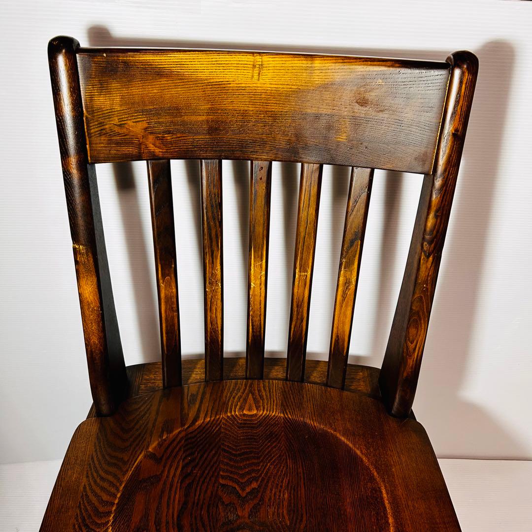 【美品】オーク素材　回転チェア　ダイニングチェア 高級