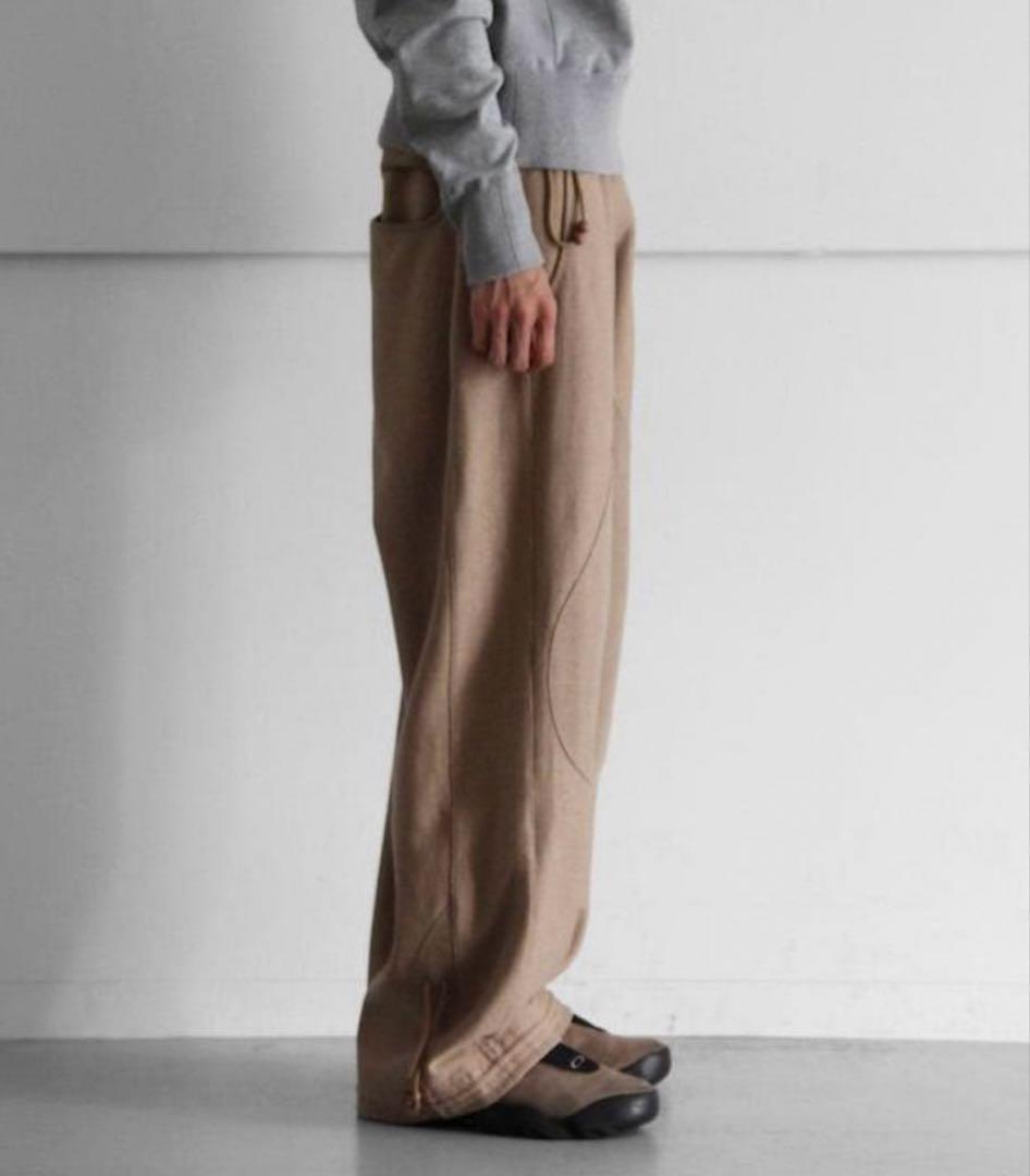 ジェンイェ JIAN YE 23AW 　スウェットパンツ ワイド ベージュ F