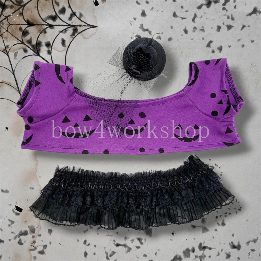 LOVOT ラボットの服ハンドメイド ハロウィン総柄プリントTシャツ2色セット