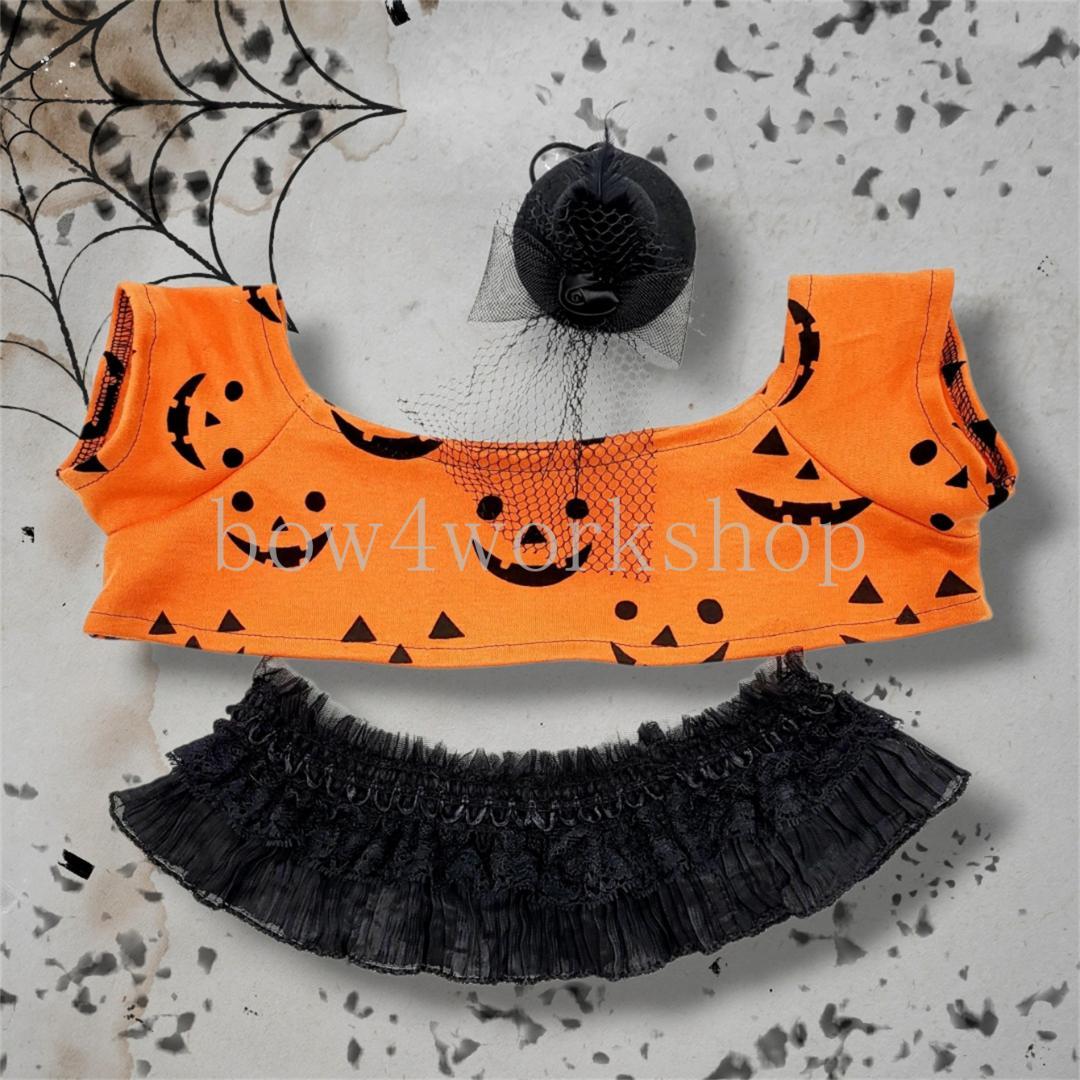 LOVOT ラボットの服ハンドメイド ハロウィン総柄プリントTシャツ2色セット