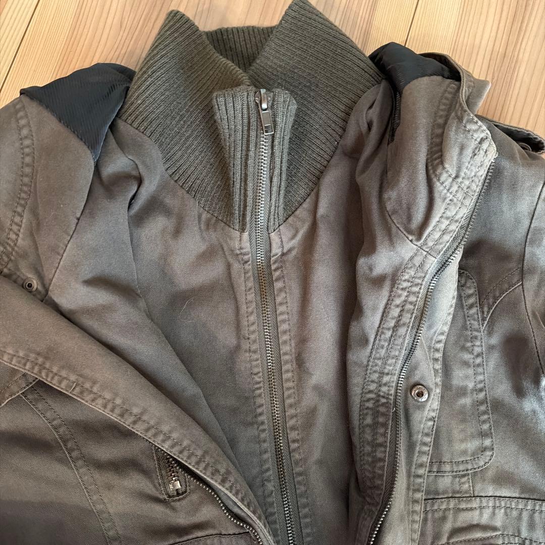 y2k darkcore グランジ 00sミリタリージャケット エディ期