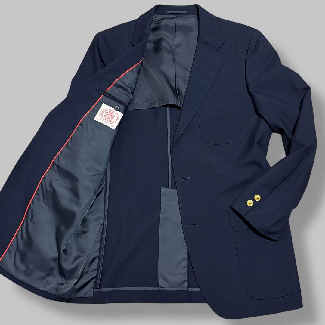 【けん様】J.PRESS テーラードジャケット 紺ブレ 金ボタン 段返り XL