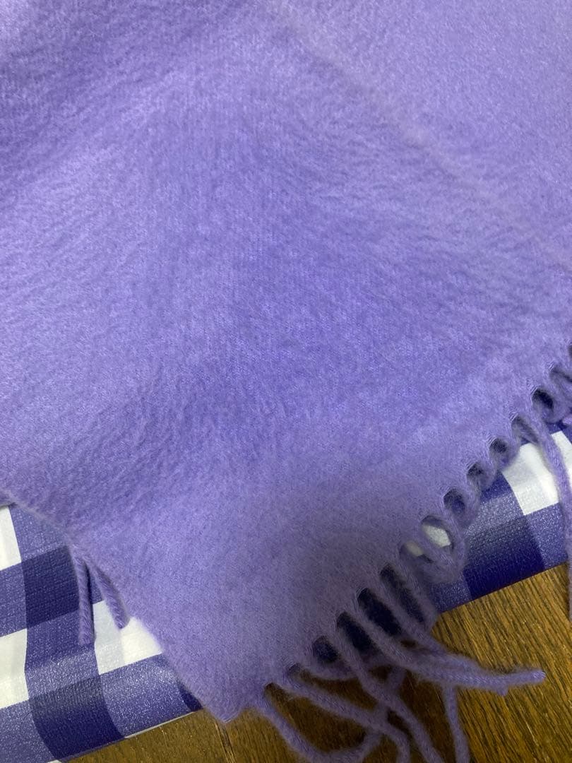 ご予約品◆ エルメス◆カシミア100% マフラー◆ラベンダーカラー