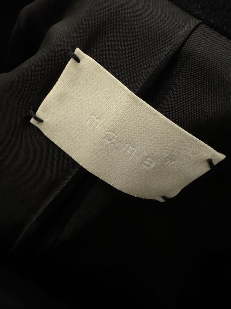 mame チェスターコート ブラック 2 / Mame Kurogouchi