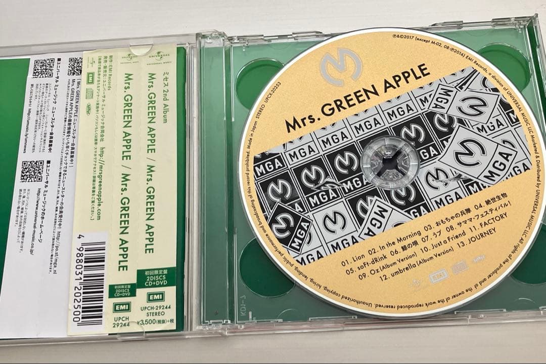 Mrs. GREEN APPLE サイン入りCD(初回限定盤)