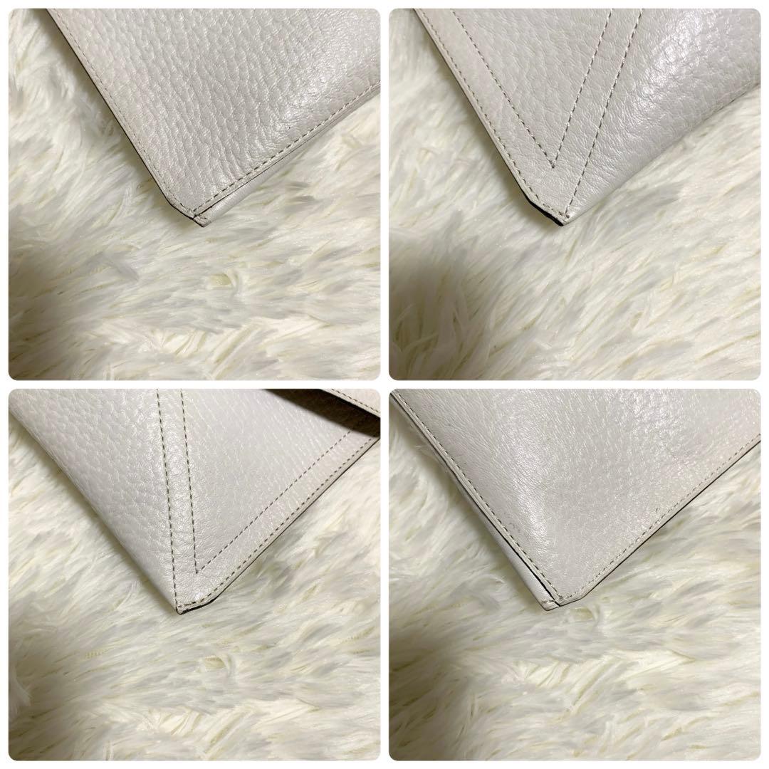 【極希少】デルヴォー セカンドバッグ レザー アイボリー