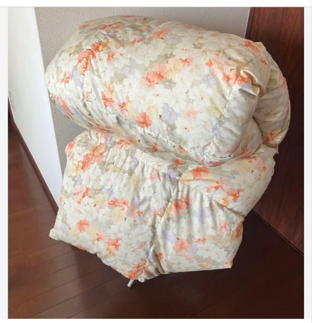 【セット売り】最高級羽毛布団　ホワイトグース2kg ダブル 掛け布団カバー