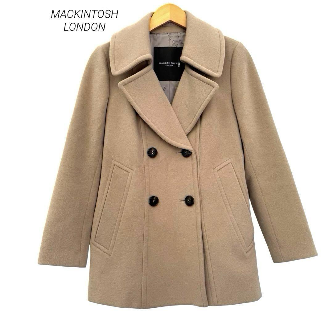MACKINTOSH LONDON Pコート ベージュ 40 カシミヤ 美品