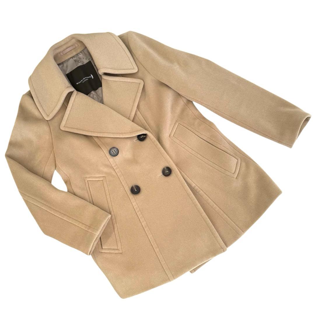 MACKINTOSH LONDON Pコート ベージュ 40 カシミヤ 美品