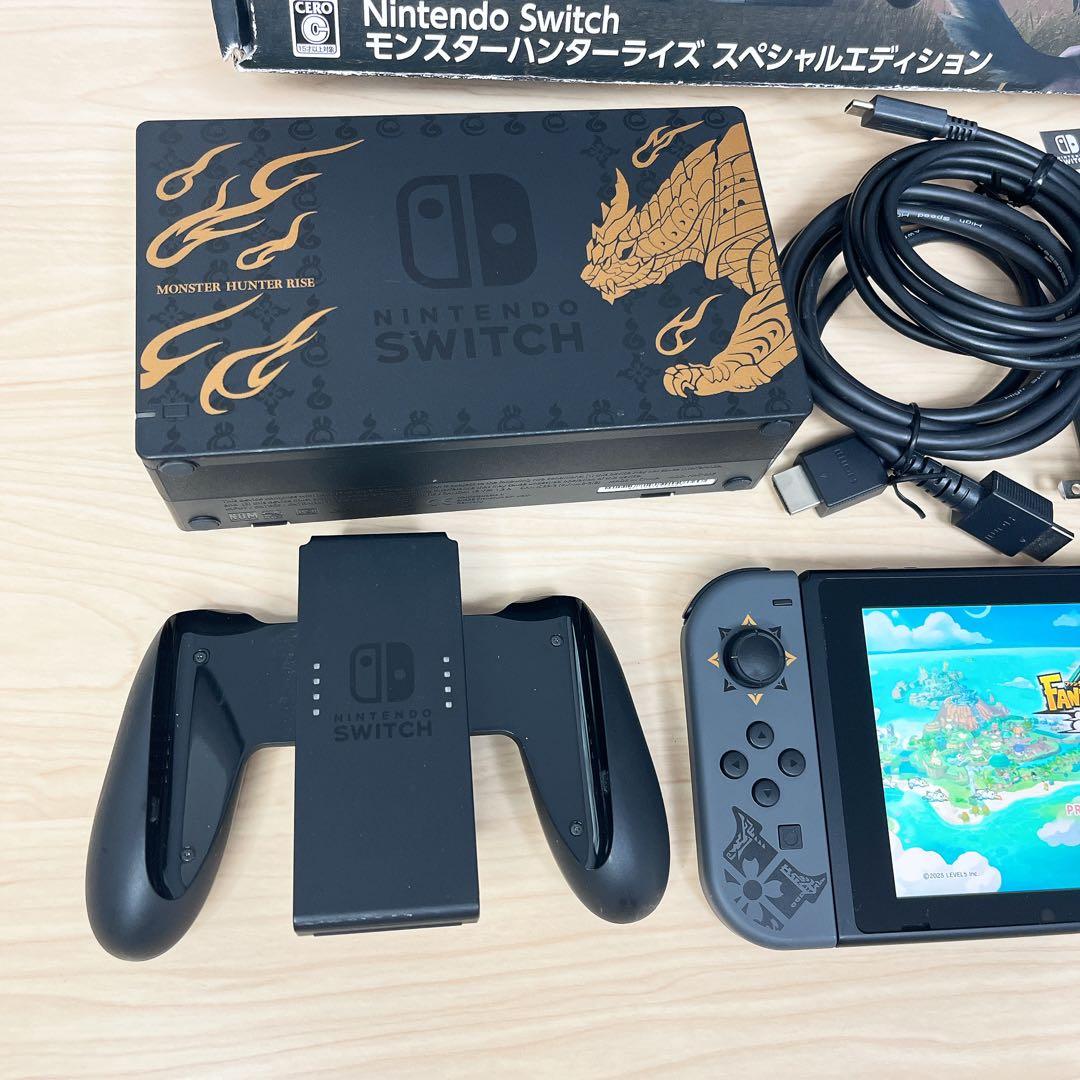 【美品】Switch本体 モンスターハンターライズ スペシャルエディション