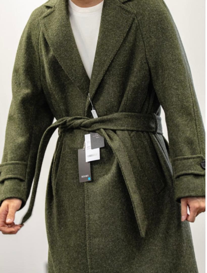 2025AW TITO ALLEGRETTO オリーブ　ラグランスリーブコート