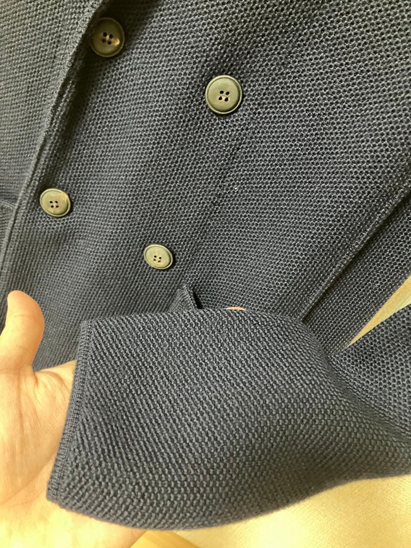 専用です　ウールミラノリブダブルブレスト ニットジャケット LEON 干場