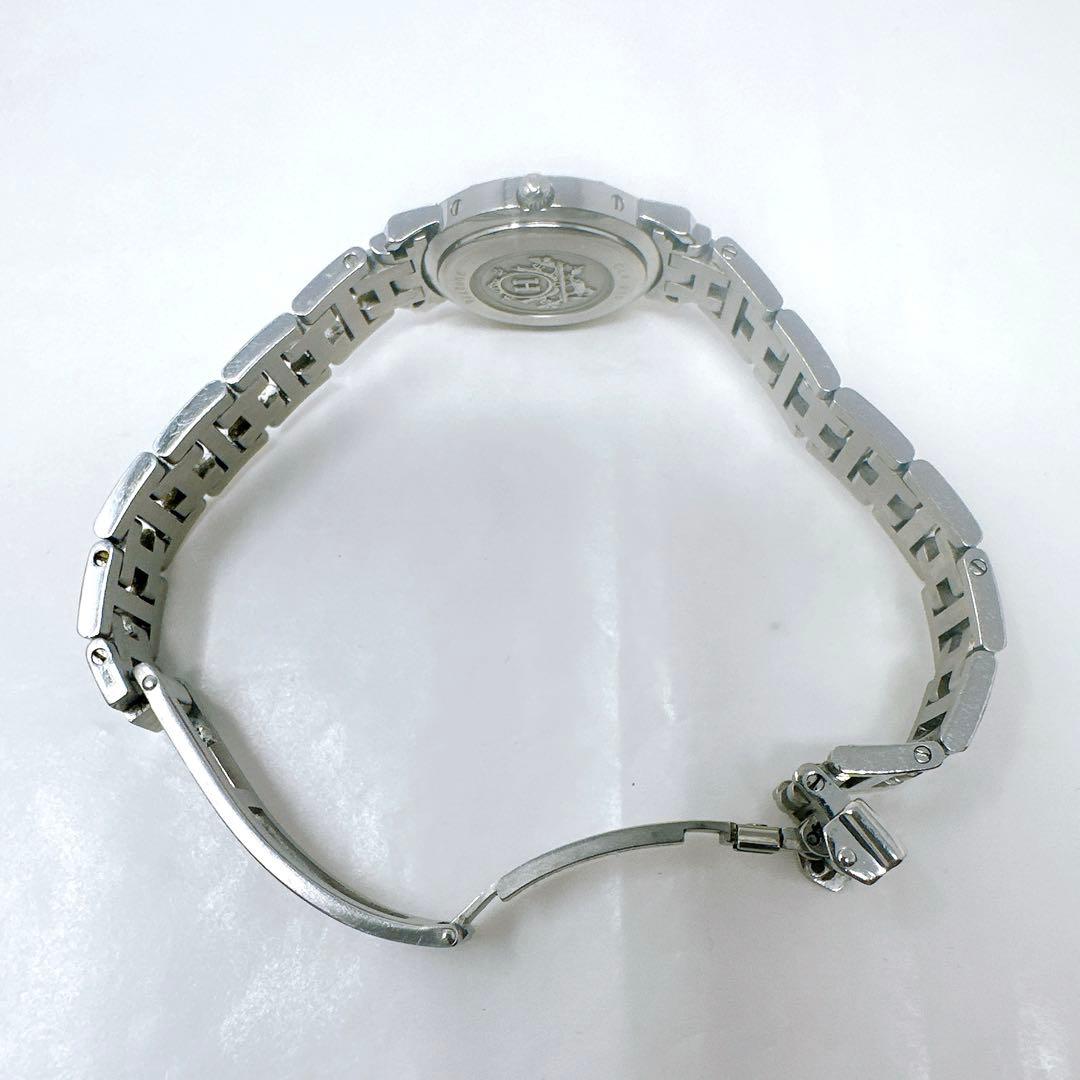 稼働 エルメス Hermes 腕時計 クリッパーピンク文字盤 CL4.210