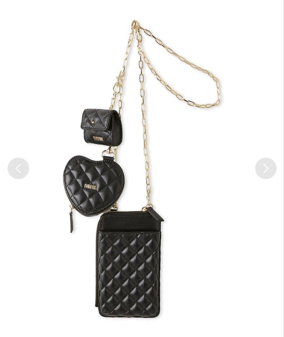 furfur マルチショルダーケース ブラック