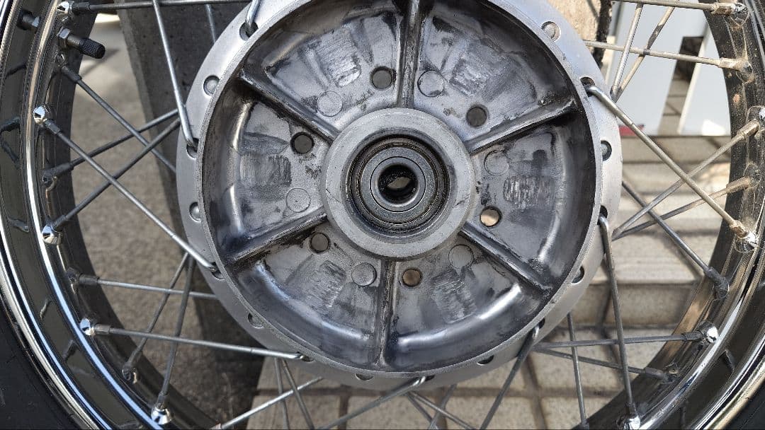 Z1/Z2☆純正リアホイール☆KZ、A4、A5