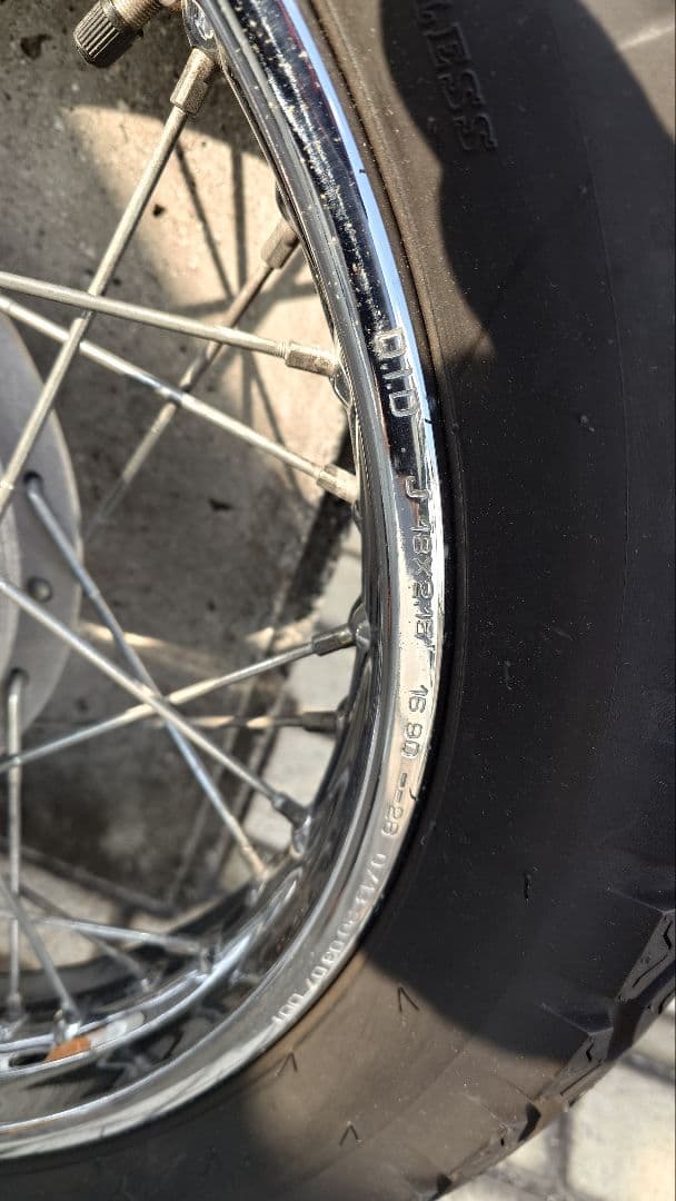 Z1/Z2☆純正リアホイール☆KZ、A4、A5