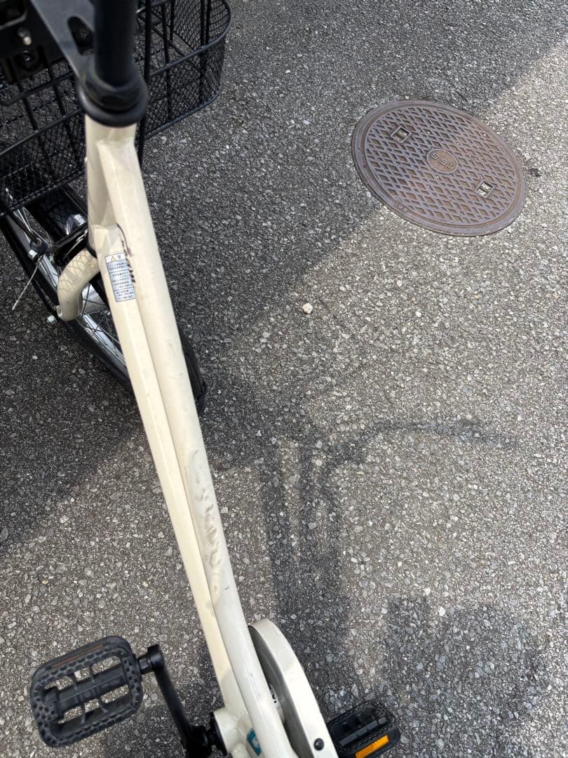 アサヒサイクル　Cream Cargoクリームカーゴ　非電動　子乗せ　20インチ