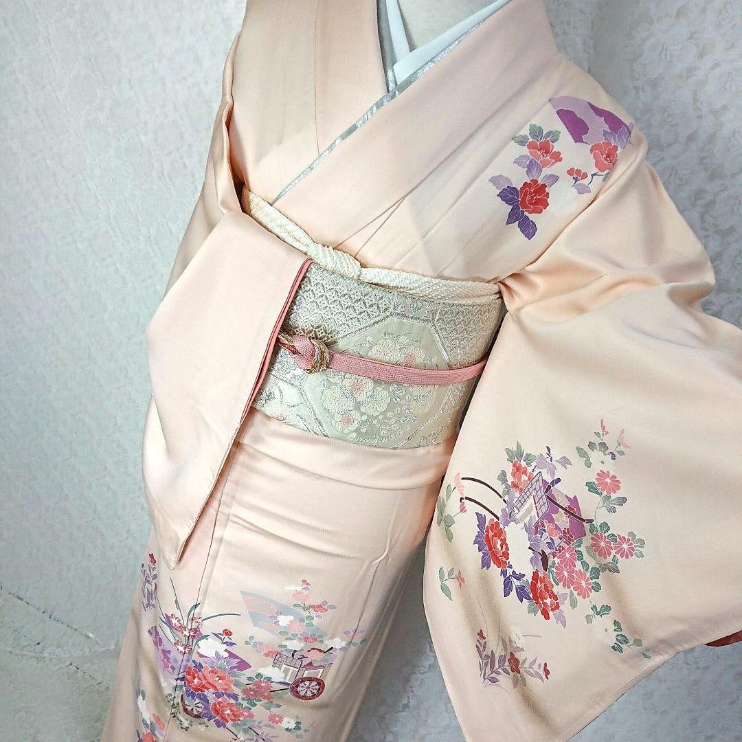 ☆正絹 訪問着 4点 フルセット 入学式 卒業式 結婚式 お宮参り 七五三