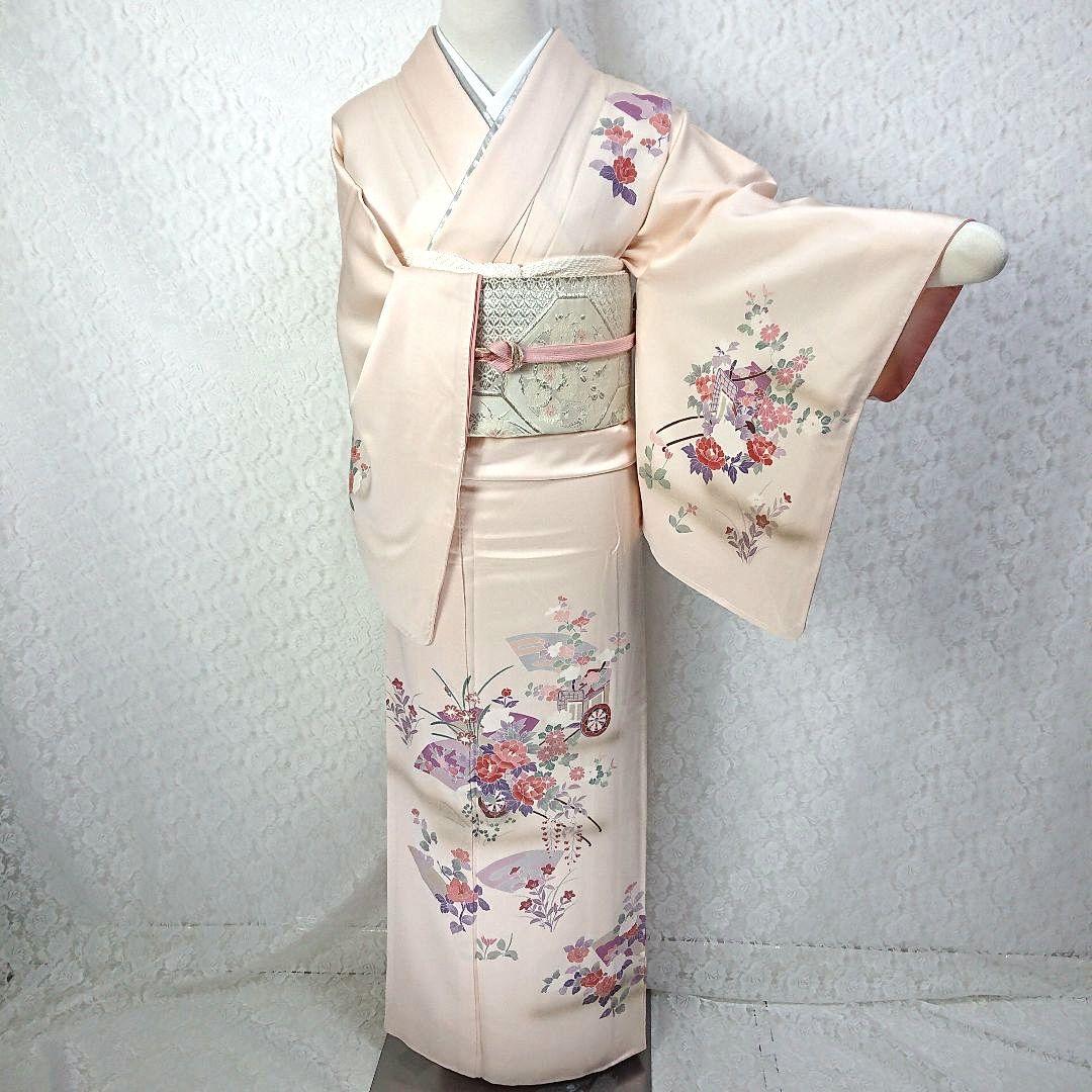 ☆正絹 訪問着 4点 フルセット 入学式 卒業式 結婚式 お宮参り 七五三