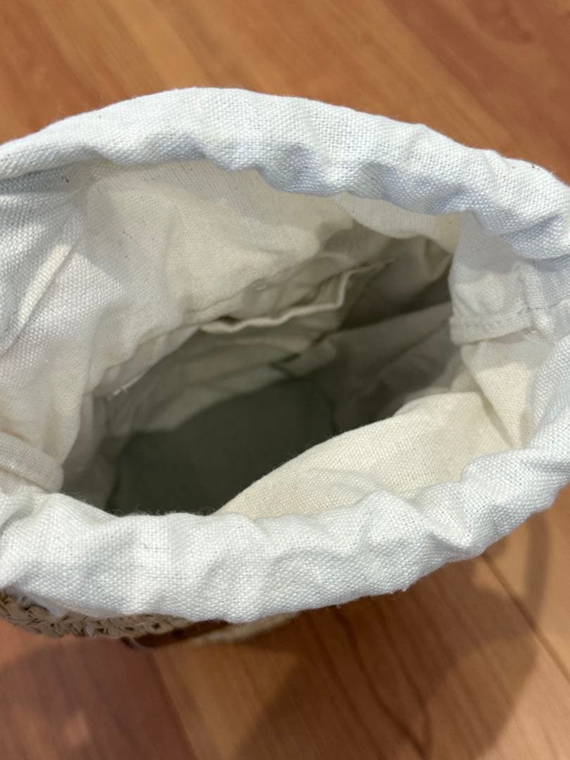 ひまわり　ラフィア　かごバッグ　ショルダー