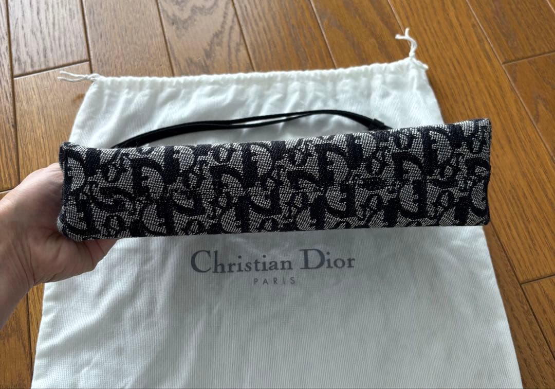 ビンテージ　ディオール トロッター柄黒ショルダーバッグ　ガリアーノ期