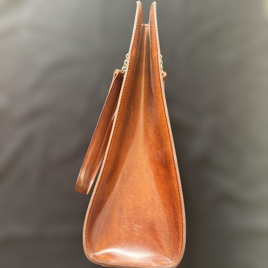 ヴィンテージCartier ブラウンレザートートバッグ