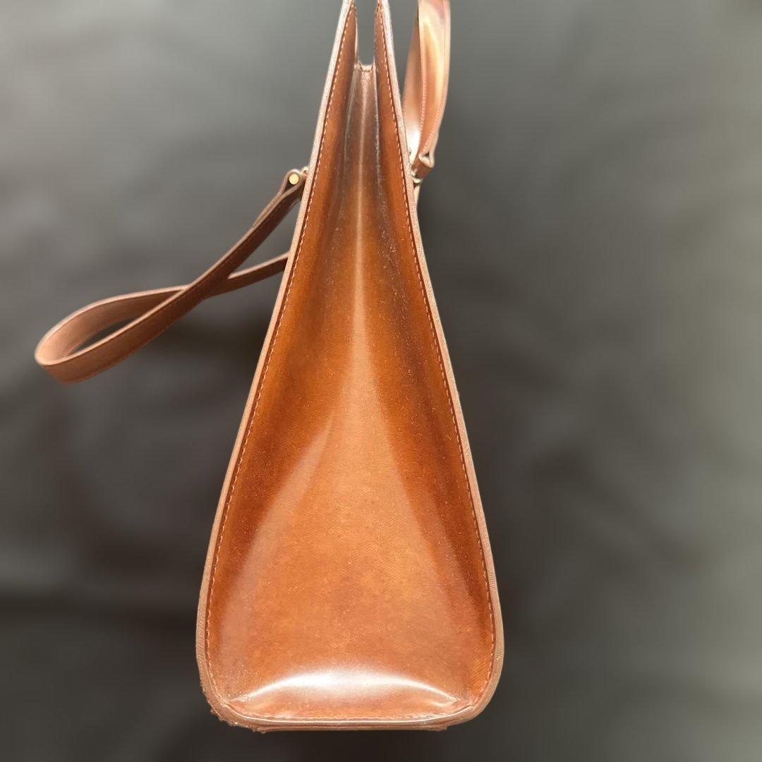 ヴィンテージCartier ブラウンレザートートバッグ