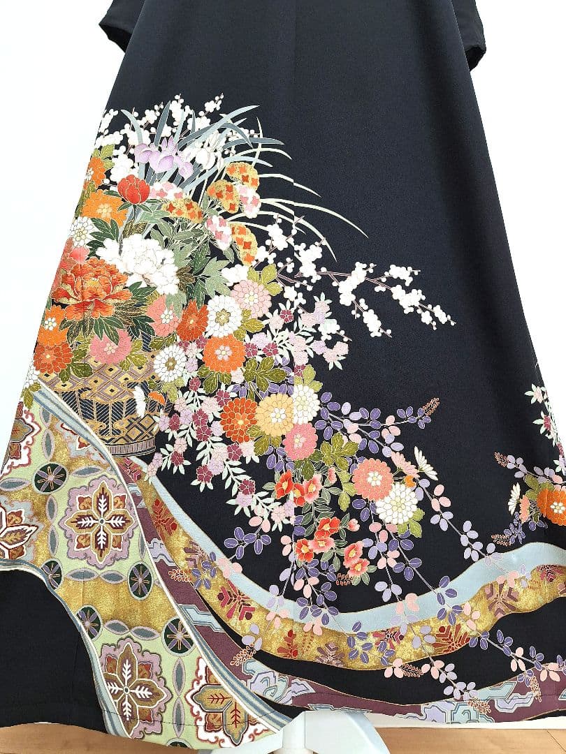 着物リメイクワンピース3695