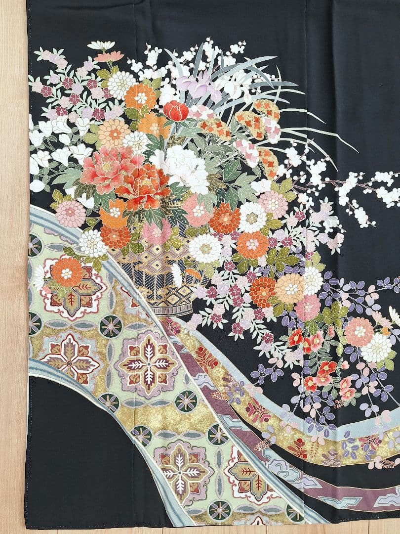 着物リメイクワンピース3695