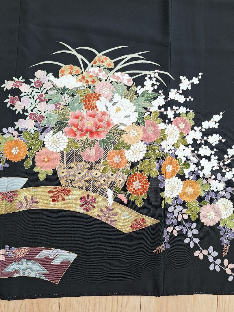 着物リメイクワンピース3695