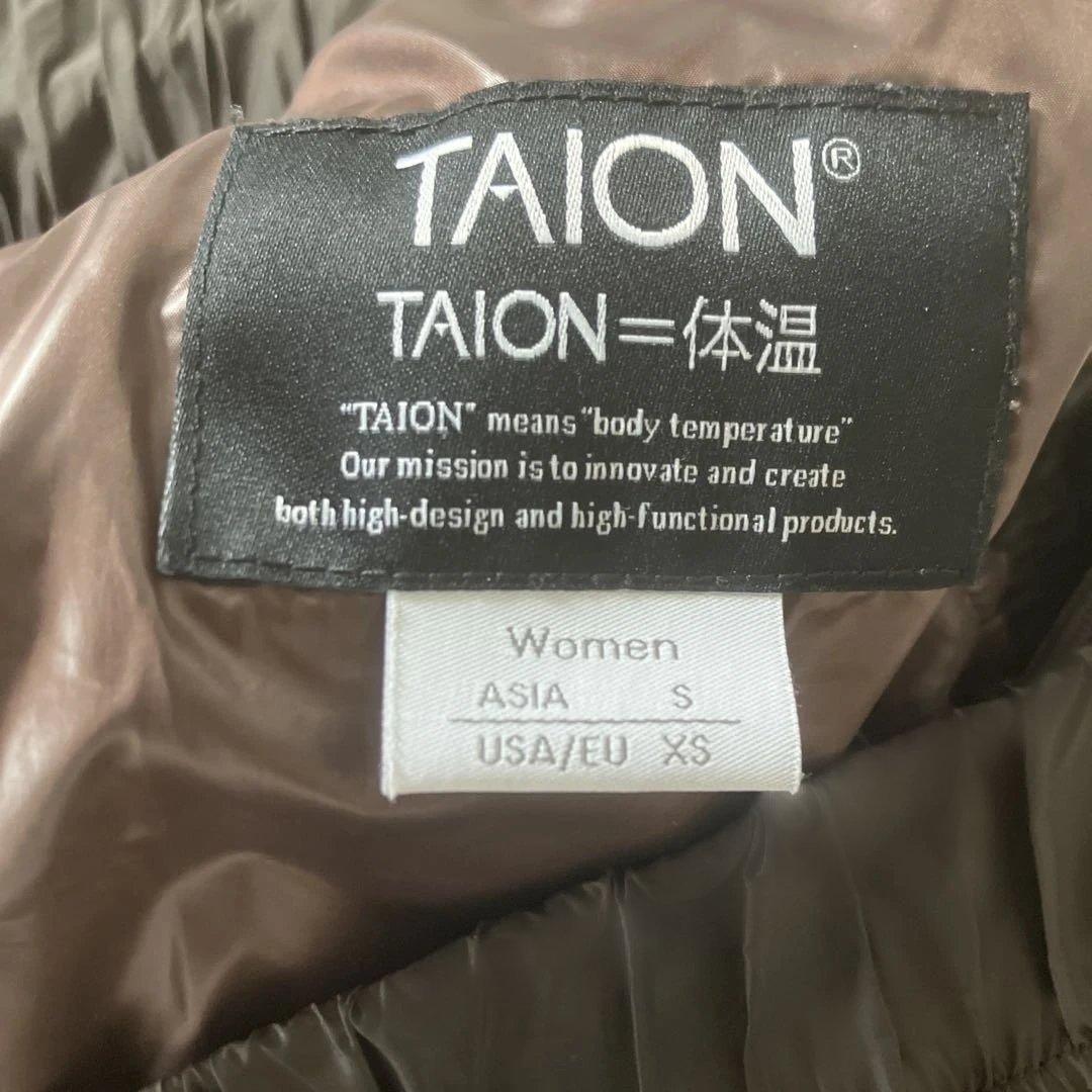 TAION タイオン　ウィメンズ　ベーシック セミロングダウンスカート　チョコ