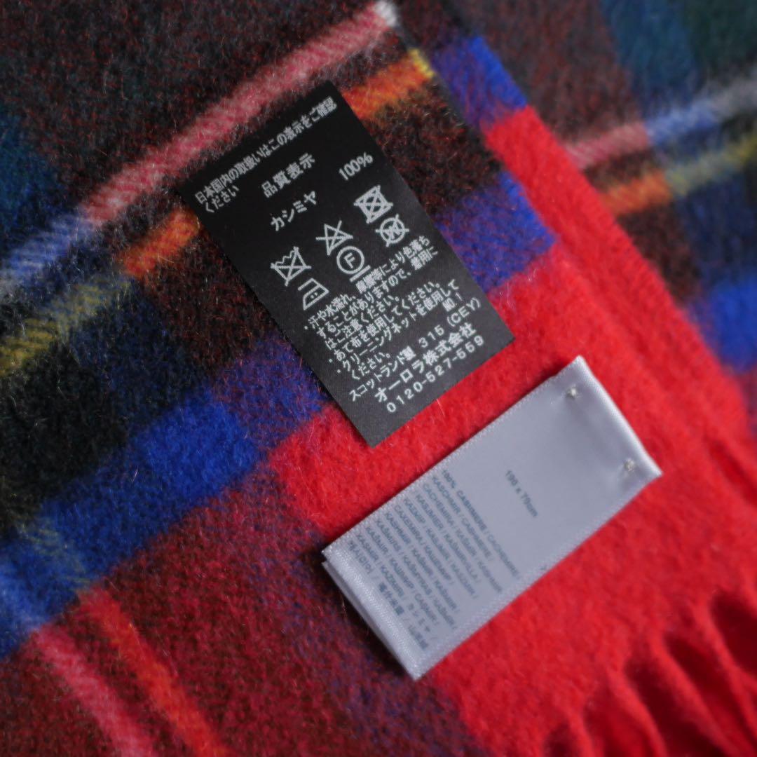 Johnstons of Elgin 大判カシミヤマフラー ロイヤルスチュワート