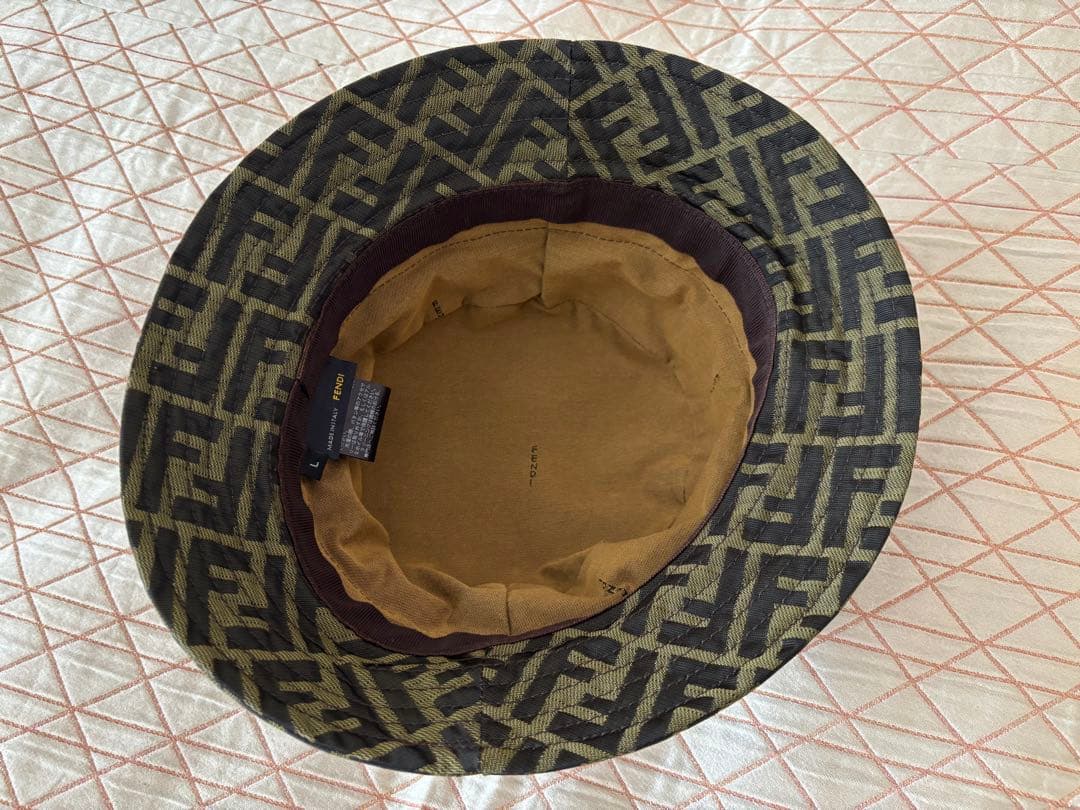 FENDI フェンディバケットハット オリーブグリーンズッカ柄 L