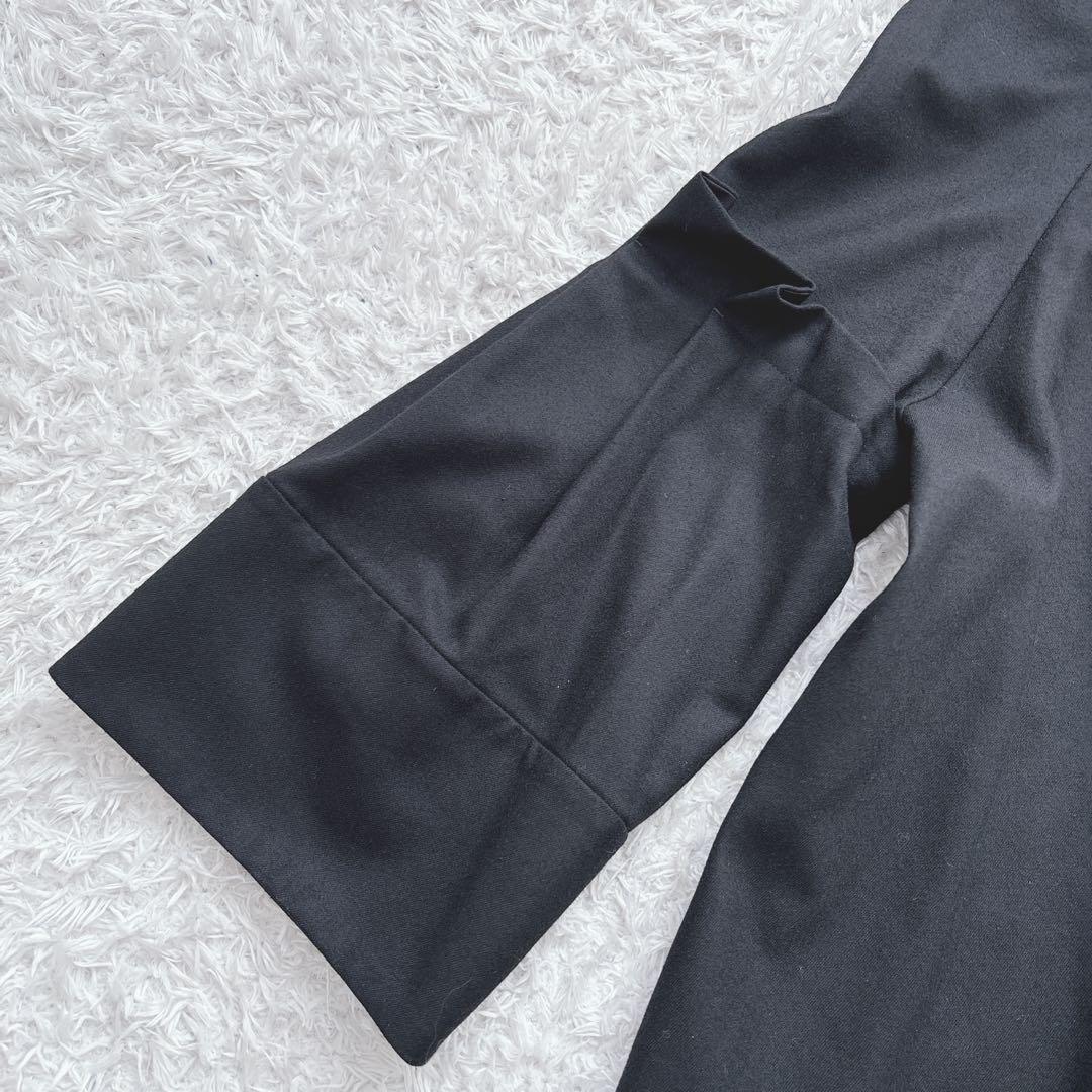 ADORE スーパー100 ストレッチサキソニーラグランフレアーブラウス