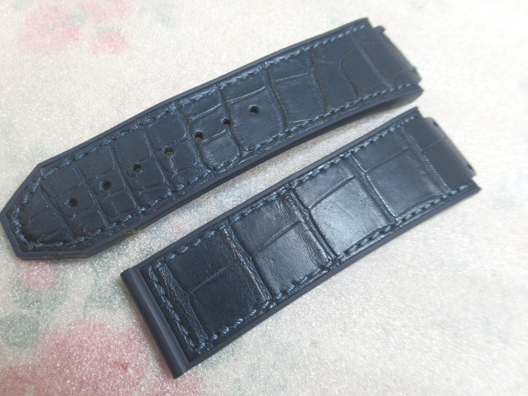 極美品☆ ウブロ 純正 　クロコダイル×ラバーベルト クラシックフュージョン