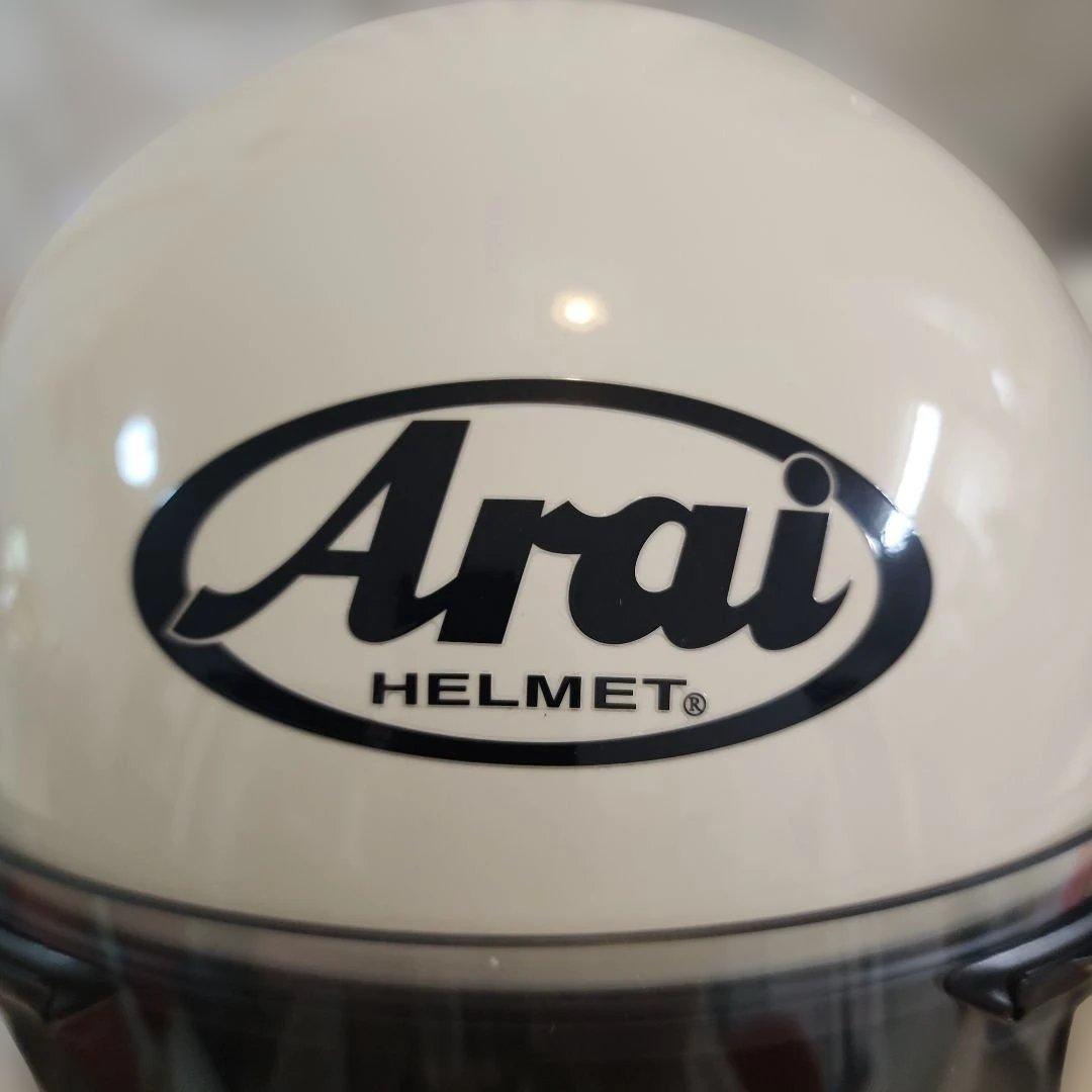 Arai フルフェイスヘルメット ホワイト(クリーム)　B+COMインカム付き