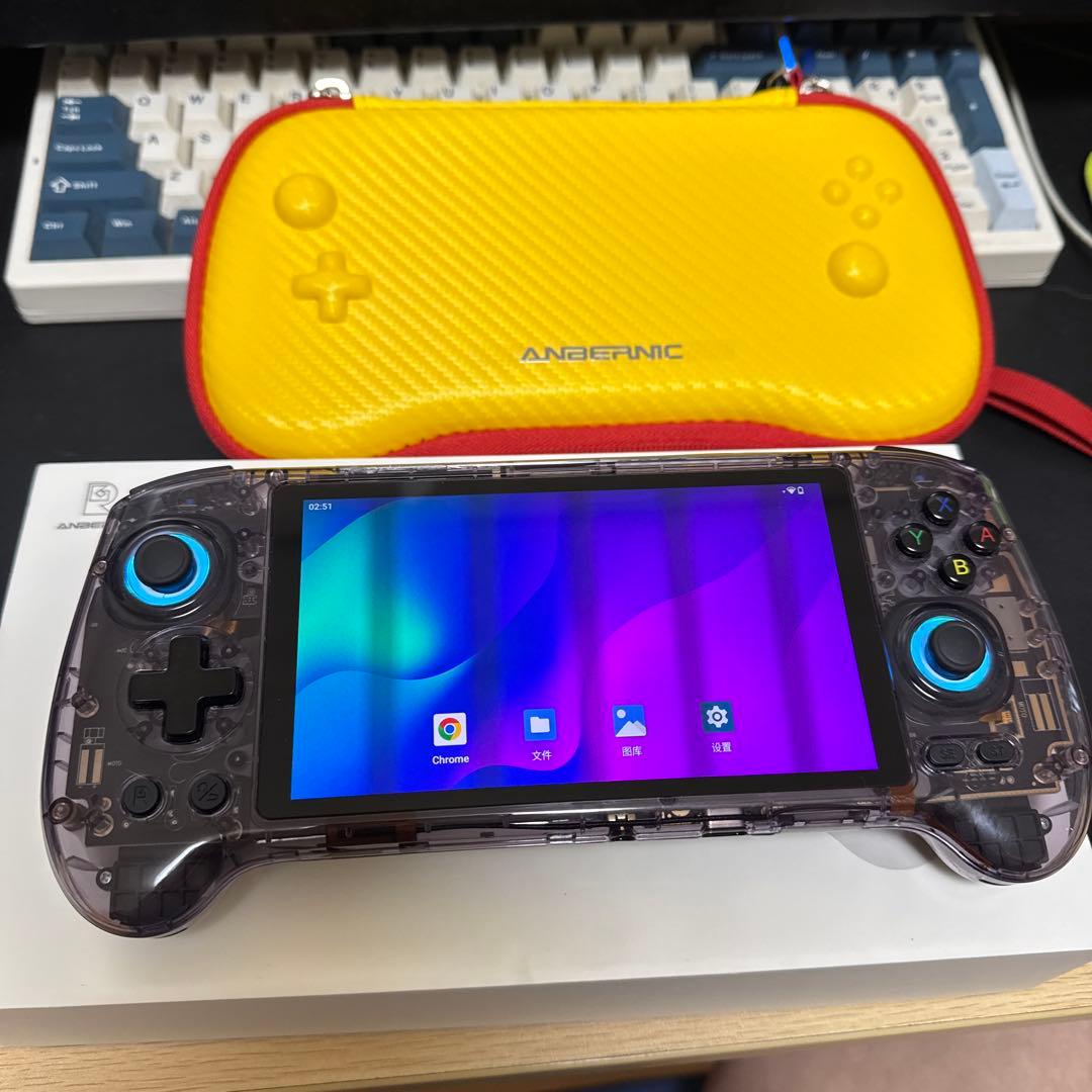 ANBERNIC RG557 クリアパープル