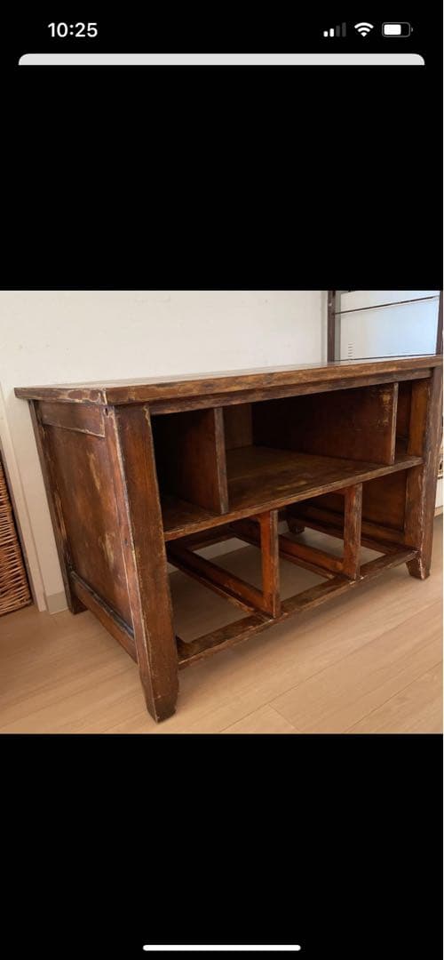 アンティーク。しっかりとした重量感のある一生物の棚です。テレビ台　収納台リビング