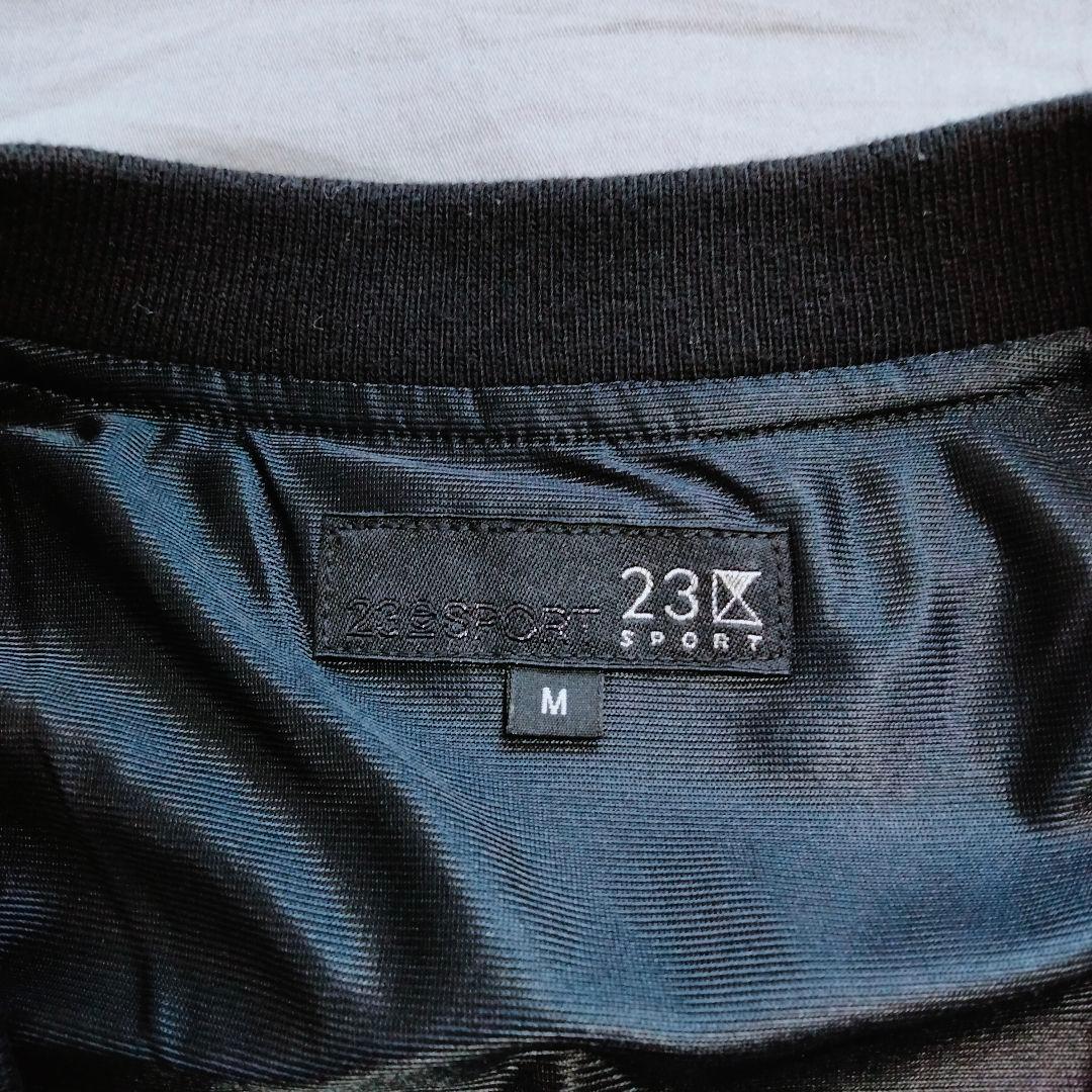 23区SPORT　メンズ　Vネック ジャンパー　ベスト　2way　ブラック　M