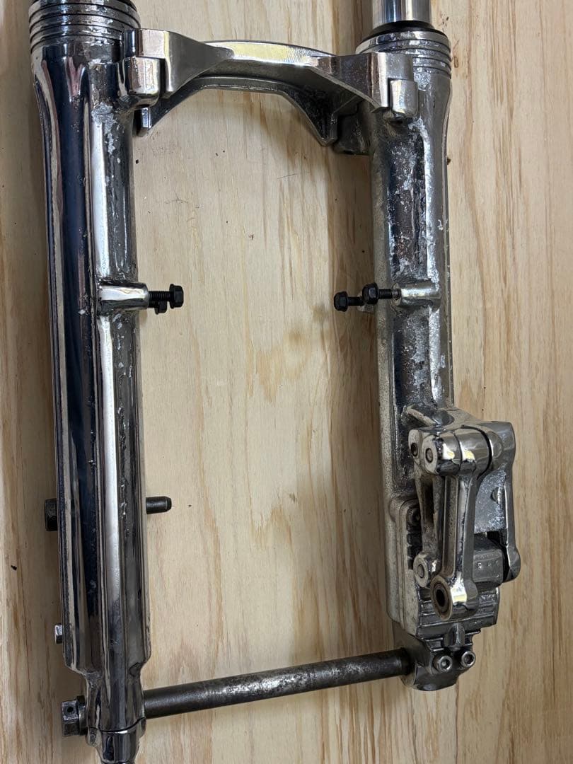 cbx400f フルクローム　フロントフォーク