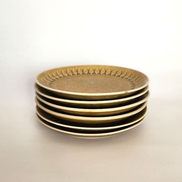 J.H.Quistgaard/レリーフRelief/ケーキ皿/プレート６枚セット