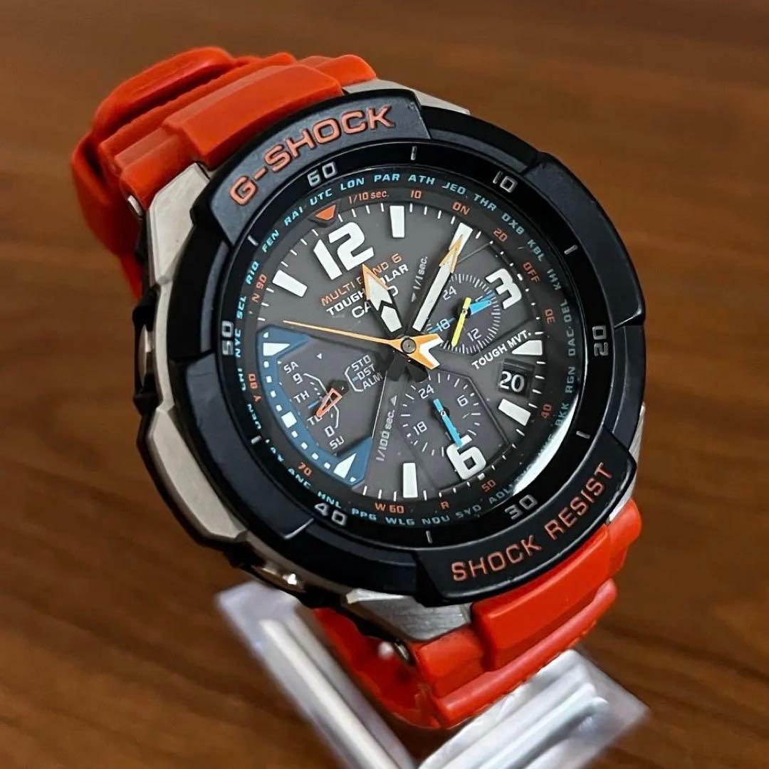 美品 G-SHOCK GW-3000M スカイコクピット ブラック 電波ソーラー