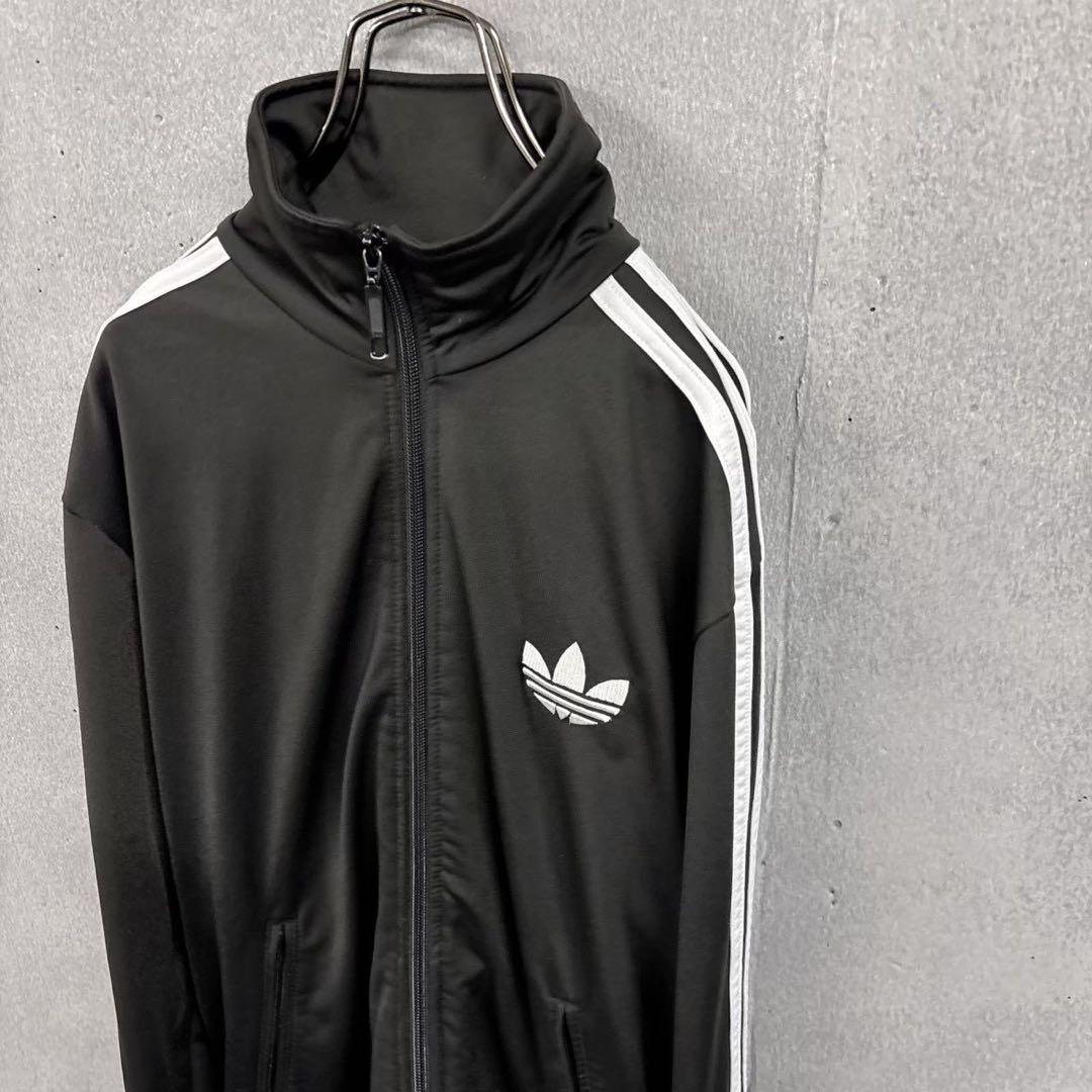 adidas トラックジャケット　ブラック　メンズM
