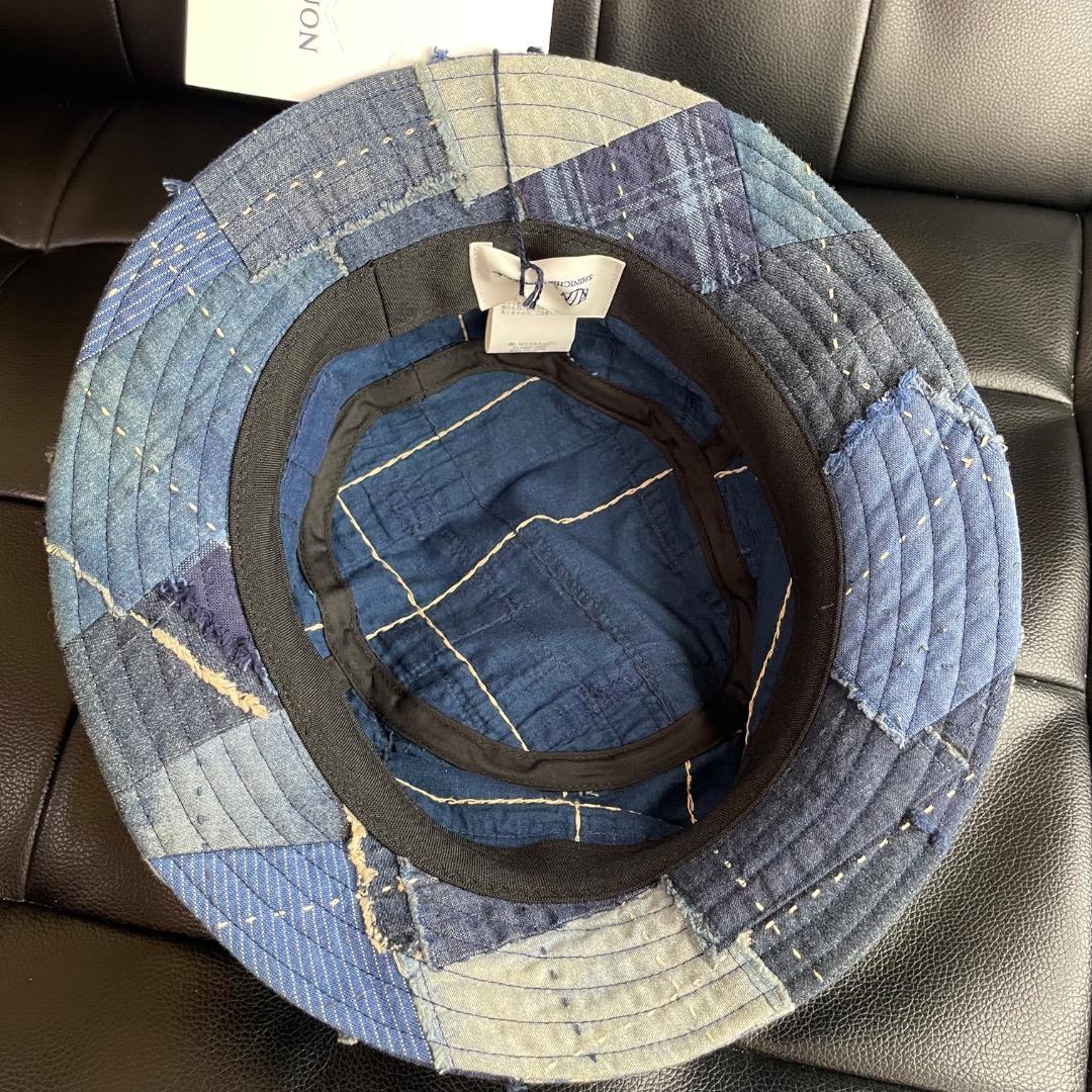 ✨レア・未使用✨KUON クオン デニム パッチワーク バケットハット