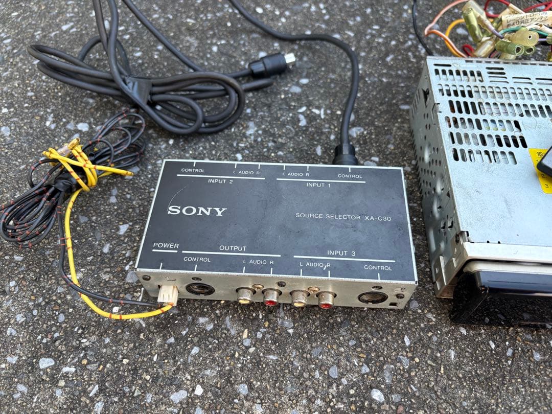 ソニー SONY CDX-M750 1DIN CD デュアルディスプレイ　当時