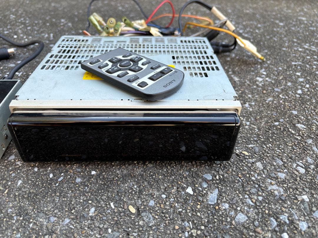 ソニー SONY CDX-M750 1DIN CD デュアルディスプレイ　当時